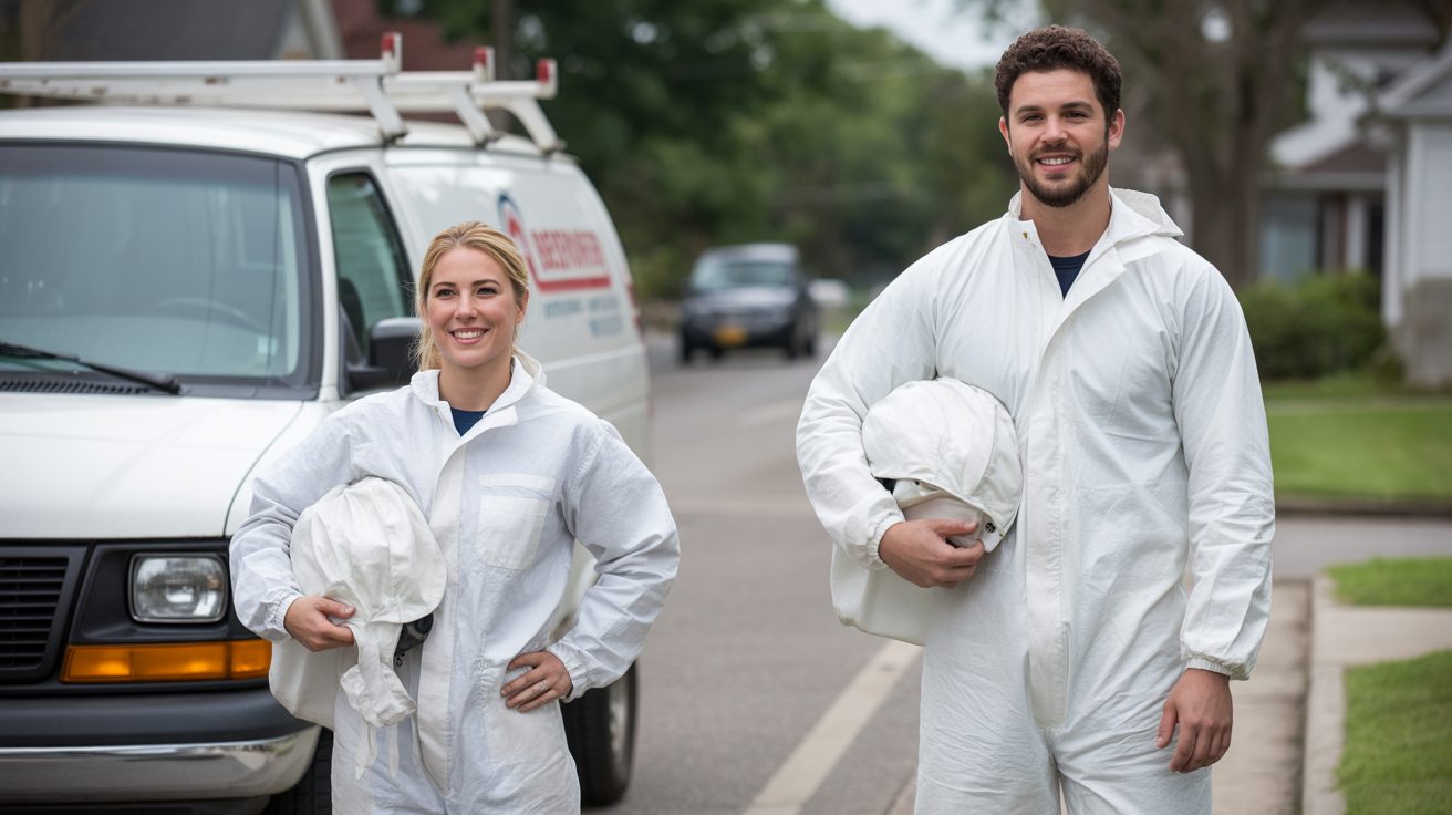 Mold Charleston technicians on a service call in Charleston
