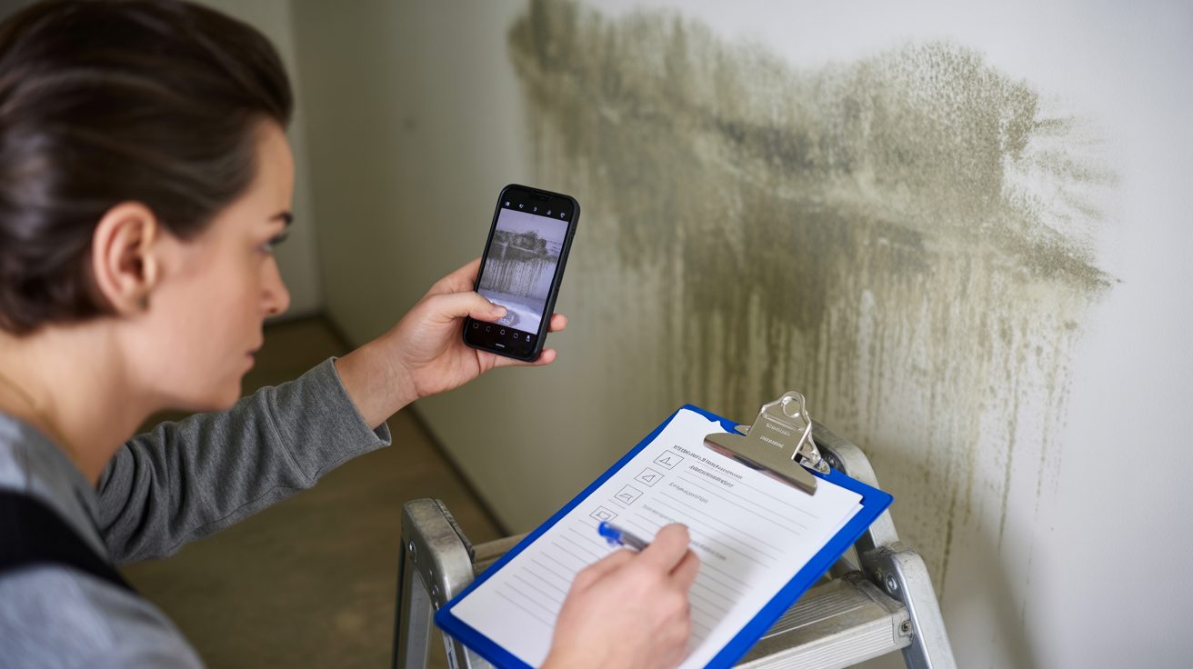 Restoration professional documenting damage in Charleston